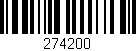Código de barras (EAN, GTIN, SKU, ISBN): '274200'