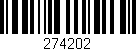 Código de barras (EAN, GTIN, SKU, ISBN): '274202'