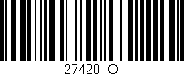 Código de barras (EAN, GTIN, SKU, ISBN): '27420_O'