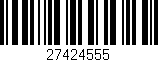 Código de barras (EAN, GTIN, SKU, ISBN): '27424555'