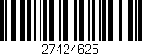 Código de barras (EAN, GTIN, SKU, ISBN): '27424625'