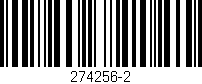 Código de barras (EAN, GTIN, SKU, ISBN): '274256-2'