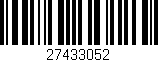 Código de barras (EAN, GTIN, SKU, ISBN): '27433052'