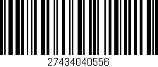 Código de barras (EAN, GTIN, SKU, ISBN): '27434040556'