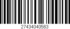 Código de barras (EAN, GTIN, SKU, ISBN): '27434040563'