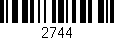 Código de barras (EAN, GTIN, SKU, ISBN): '2744'