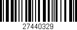 Código de barras (EAN, GTIN, SKU, ISBN): '27440329'