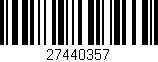 Código de barras (EAN, GTIN, SKU, ISBN): '27440357'