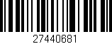 Código de barras (EAN, GTIN, SKU, ISBN): '27440681'