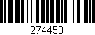 Código de barras (EAN, GTIN, SKU, ISBN): '274453'