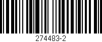 Código de barras (EAN, GTIN, SKU, ISBN): '274483-2'