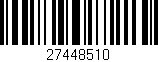 Código de barras (EAN, GTIN, SKU, ISBN): '27448510'