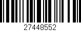 Código de barras (EAN, GTIN, SKU, ISBN): '27448552'