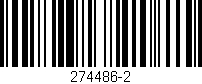 Código de barras (EAN, GTIN, SKU, ISBN): '274486-2'