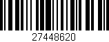 Código de barras (EAN, GTIN, SKU, ISBN): '27448620'