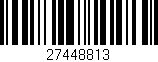Código de barras (EAN, GTIN, SKU, ISBN): '27448813'