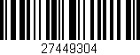 Código de barras (EAN, GTIN, SKU, ISBN): '27449304'