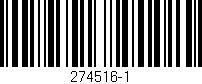 Código de barras (EAN, GTIN, SKU, ISBN): '274516-1'