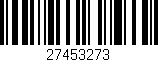 Código de barras (EAN, GTIN, SKU, ISBN): '27453273'