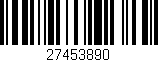 Código de barras (EAN, GTIN, SKU, ISBN): '27453890'