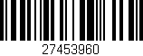 Código de barras (EAN, GTIN, SKU, ISBN): '27453960'