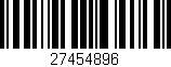 Código de barras (EAN, GTIN, SKU, ISBN): '27454896'