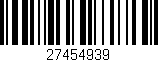 Código de barras (EAN, GTIN, SKU, ISBN): '27454939'