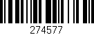Código de barras (EAN, GTIN, SKU, ISBN): '274577'