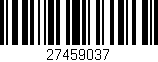 Código de barras (EAN, GTIN, SKU, ISBN): '27459037'