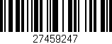 Código de barras (EAN, GTIN, SKU, ISBN): '27459247'