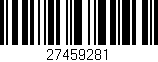 Código de barras (EAN, GTIN, SKU, ISBN): '27459281'