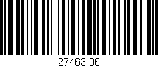 Código de barras (EAN, GTIN, SKU, ISBN): '27463.06'