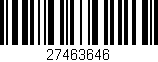 Código de barras (EAN, GTIN, SKU, ISBN): '27463646'