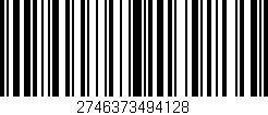 Código de barras (EAN, GTIN, SKU, ISBN): '2746373494128'