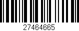Código de barras (EAN, GTIN, SKU, ISBN): '27464665'
