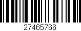 Código de barras (EAN, GTIN, SKU, ISBN): '27465766'