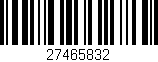 Código de barras (EAN, GTIN, SKU, ISBN): '27465832'