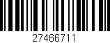 Código de barras (EAN, GTIN, SKU, ISBN): '27466711'