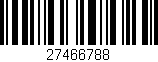 Código de barras (EAN, GTIN, SKU, ISBN): '27466788'