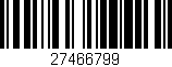Código de barras (EAN, GTIN, SKU, ISBN): '27466799'