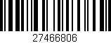 Código de barras (EAN, GTIN, SKU, ISBN): '27466806'