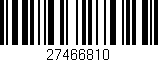 Código de barras (EAN, GTIN, SKU, ISBN): '27466810'