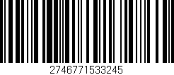 Código de barras (EAN, GTIN, SKU, ISBN): '2746771533245'