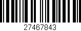 Código de barras (EAN, GTIN, SKU, ISBN): '27467843'