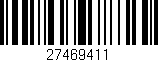 Código de barras (EAN, GTIN, SKU, ISBN): '27469411'