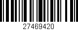 Código de barras (EAN, GTIN, SKU, ISBN): '27469420'
