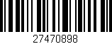 Código de barras (EAN, GTIN, SKU, ISBN): '27470898'