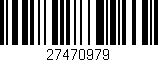 Código de barras (EAN, GTIN, SKU, ISBN): '27470979'