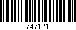 Código de barras (EAN, GTIN, SKU, ISBN): '27471215'