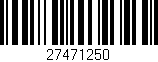 Código de barras (EAN, GTIN, SKU, ISBN): '27471250'